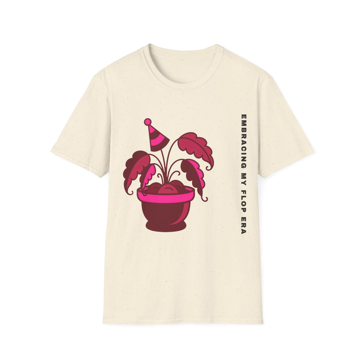 Plant Party T-Shirt — "Embracing" Pink Potted Plant Graphic - Trending Now - September 2026