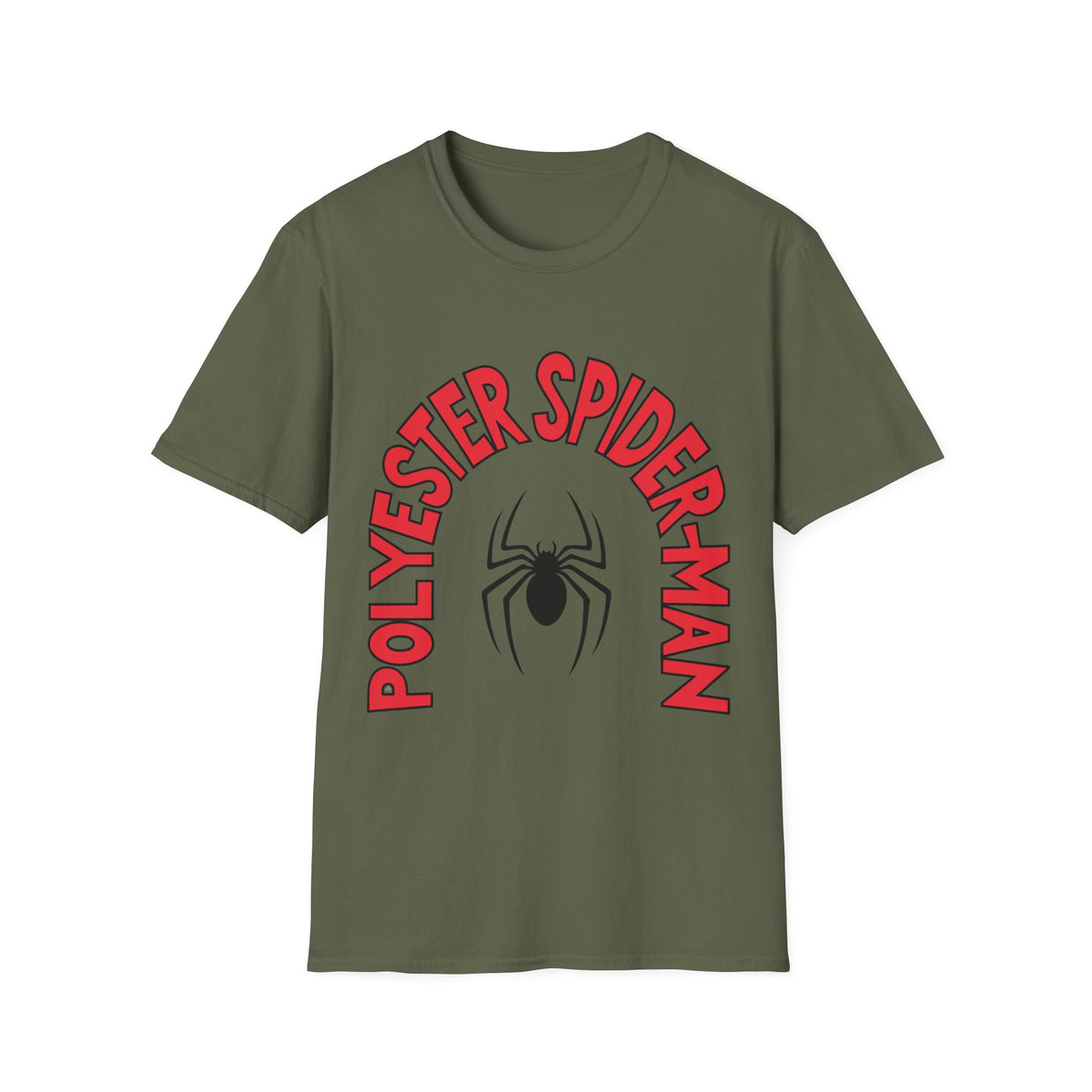 Spider Graphic T-Shirt — "Polyester Spiderman" Retro Spider Logo Tee - Trending Now - August 2026