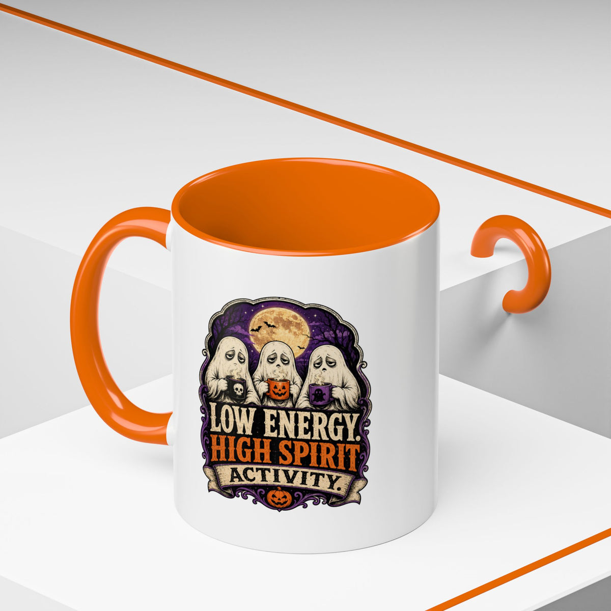 Halloween  Low Energy High Spirit Accent Coffee Mug