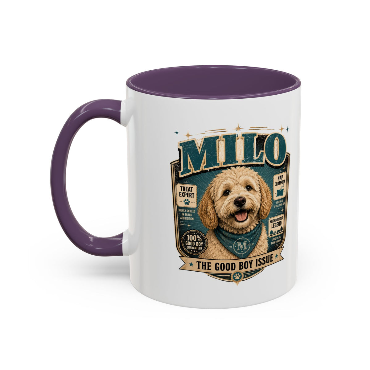 Milo Bailey Dog Dad Mom Accent Coffee Mug