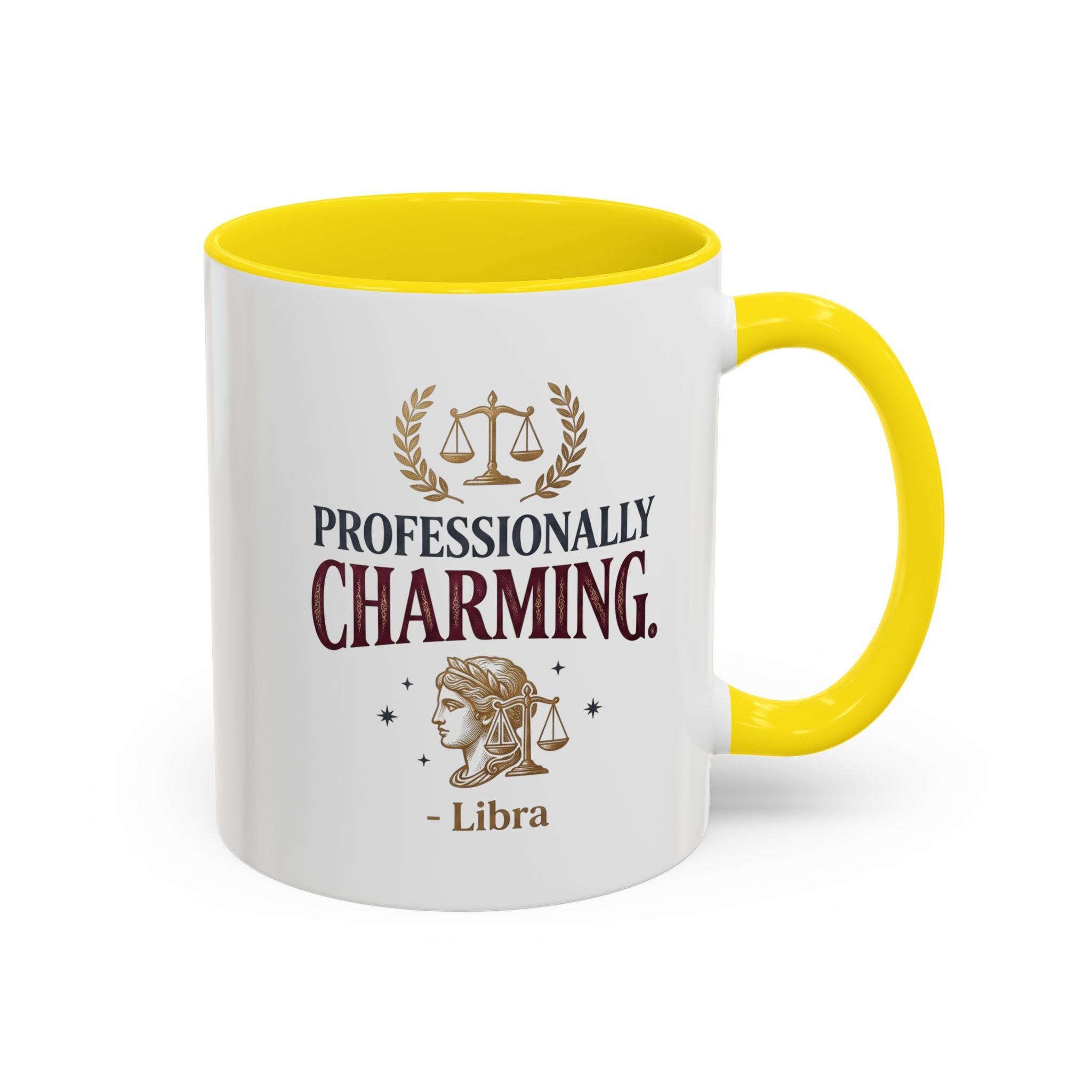 Libra 'Professionally Charming' Accent Coffee Mug — Zodiac Astrology Gift