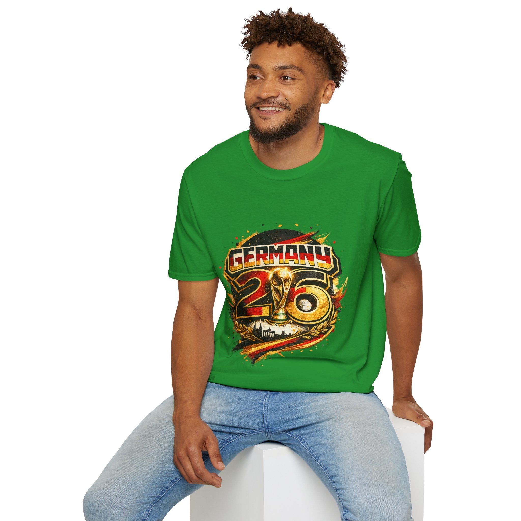 Germany 26 Skull Graphic T‑Shirt — Retro Soccer Fan Tee