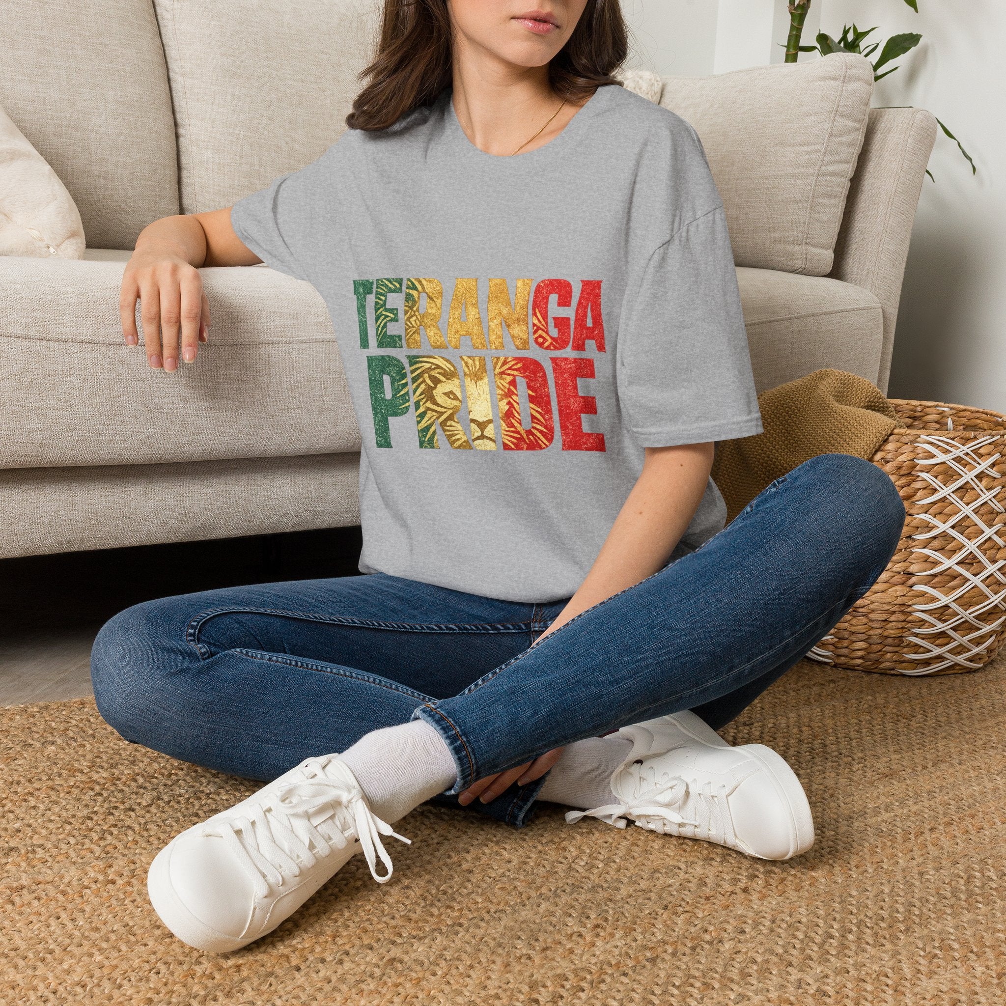 Senegal Teranga Pride T-Shirt — Senegal Flag Colors & Lion Graphic