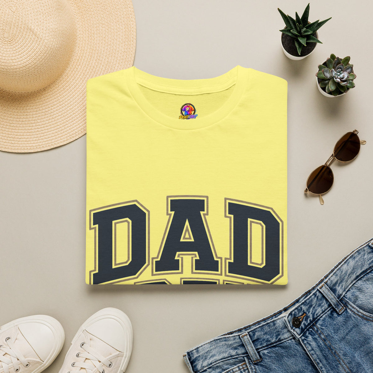 Dad Crew T-Shirt — Vintage Collegiate "DAD CREW" Father's Day Tee