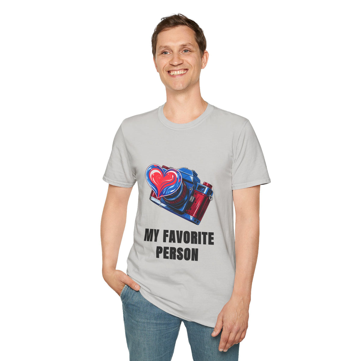 My Favorite Person Camera Heart T-Shirt — Photography Lover Graphic Tee - Trending Now - August 2026