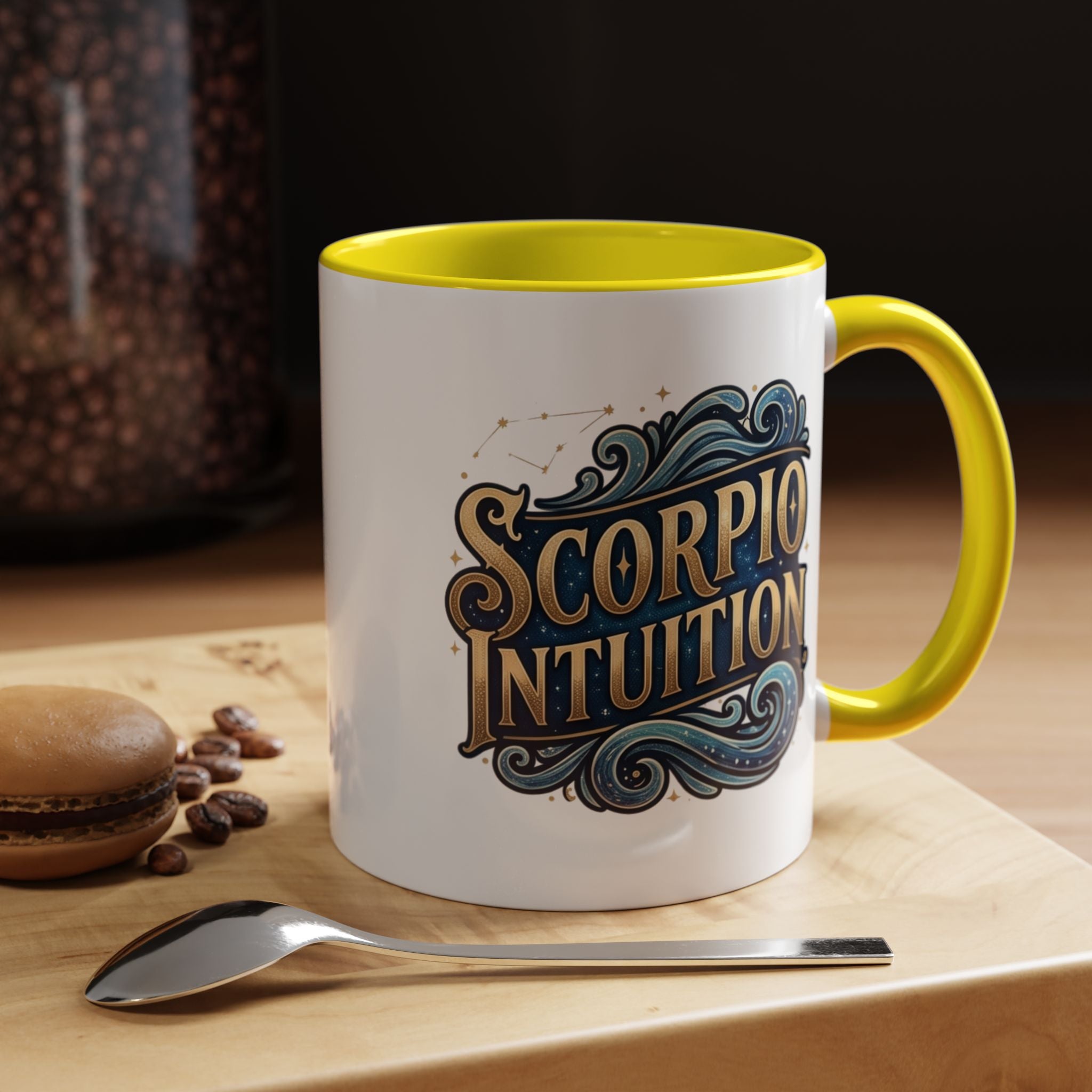 Scorpio Intuition Accent Coffee Mug — Zodiac Astrology Gift