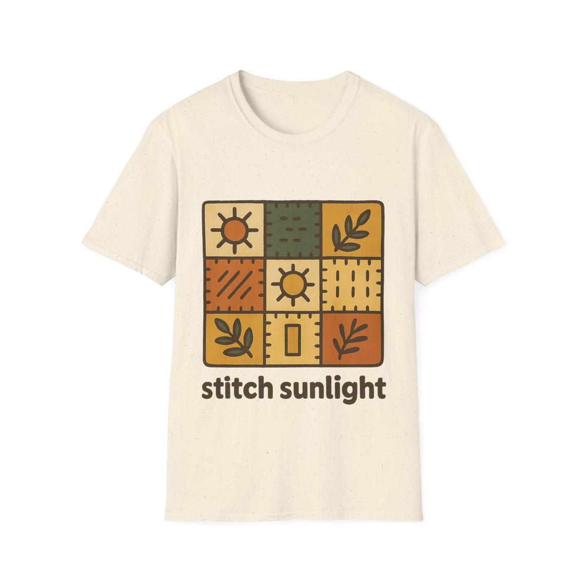 T-Shirt — Rustic Sunflower Patchwork “Catch Sunlight” Graphic Tee - Trending Now - September 2026