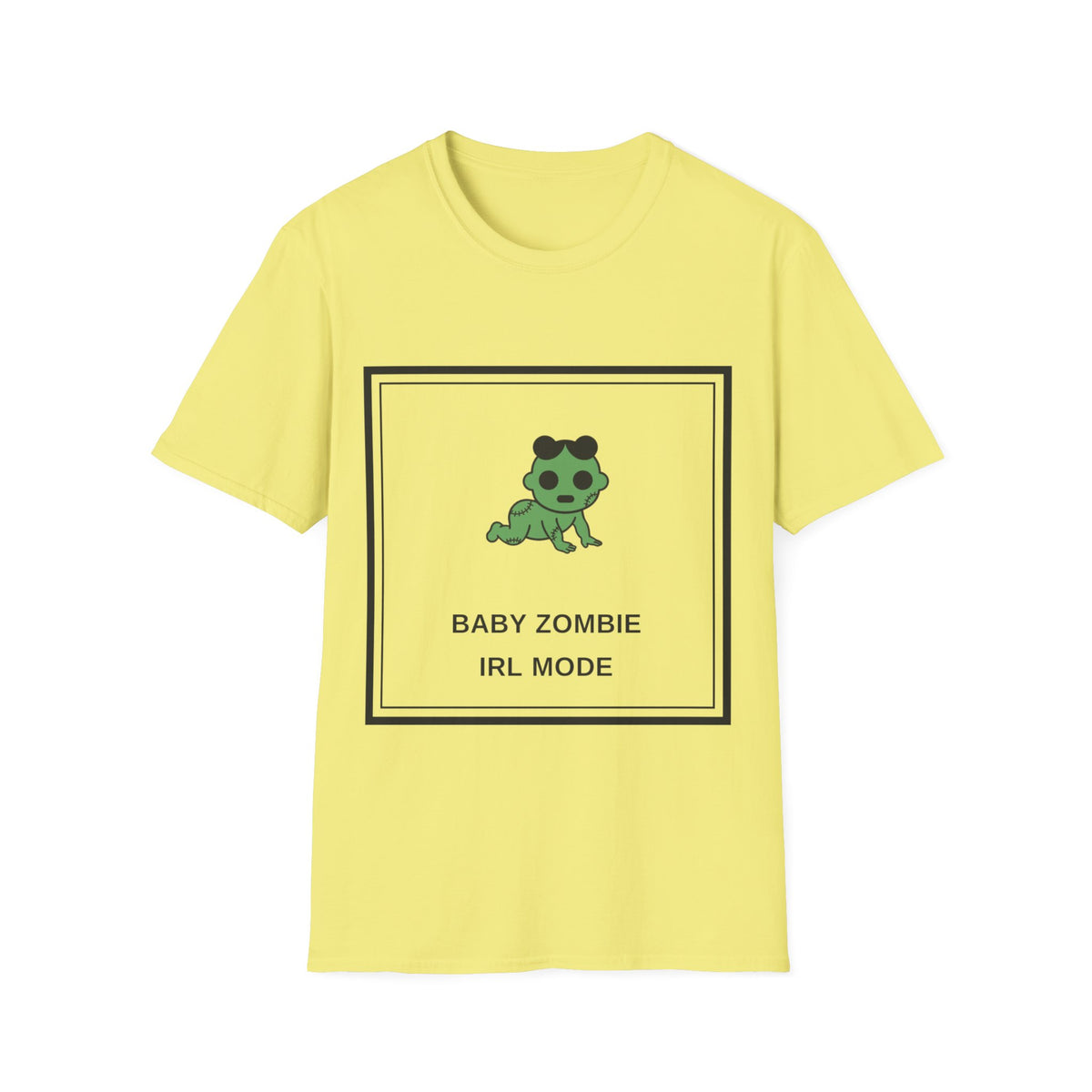 Baby Zombie T-Shirt — Cute Green Cartoon 'Baby Zombie IRL Mode' Graphic Tee - Trending Now - August 2026