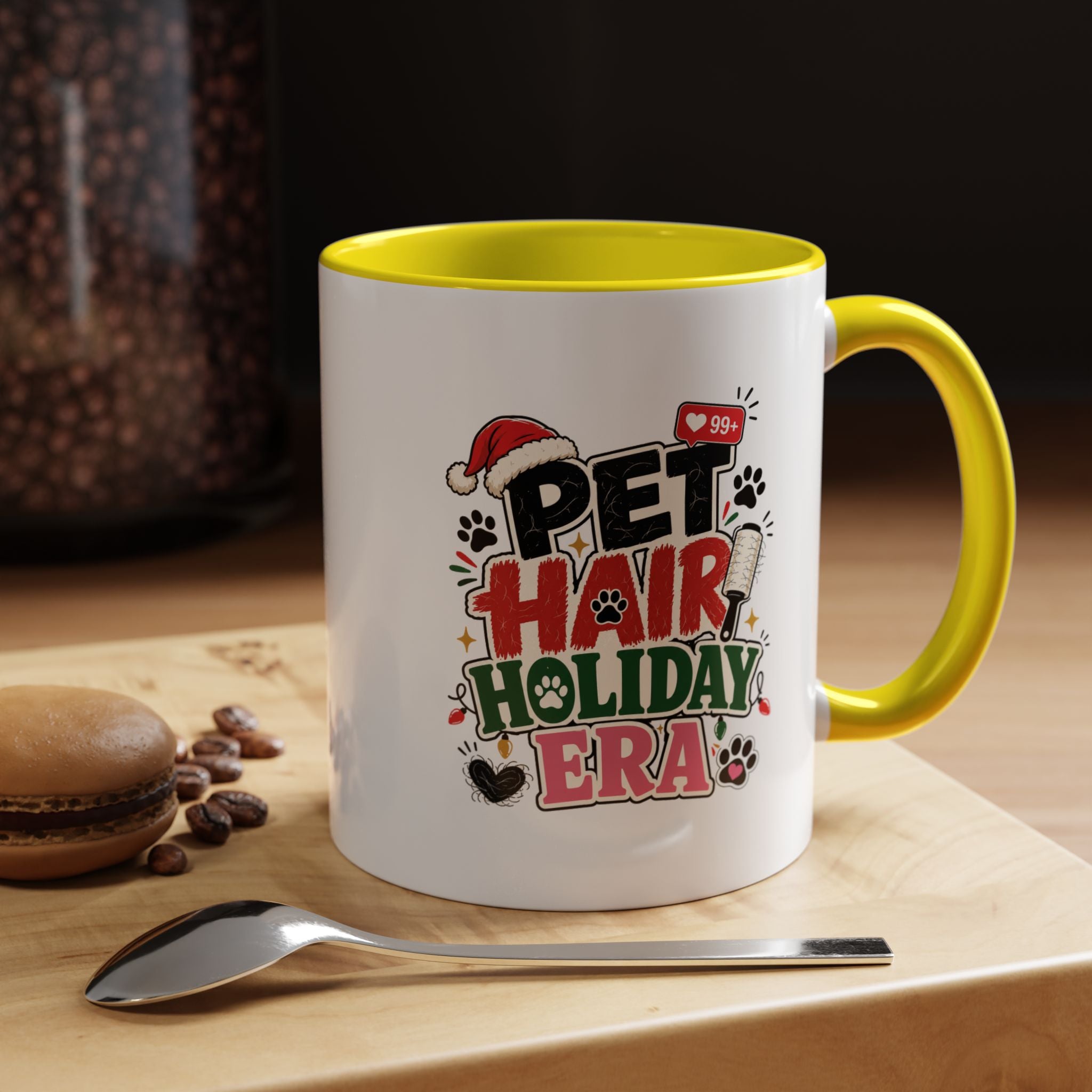Modern Day Christmas Pet Hair Holiday Era Coffee Mug