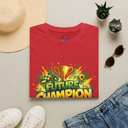 Kids Future Champion Soccer T-Shirt — Kids’ Sports Trophy Graphic Tee