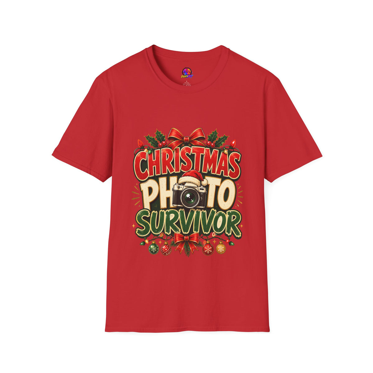 Christmas Photo Survivor T-Shirt — Funny Holiday Graphic Tee