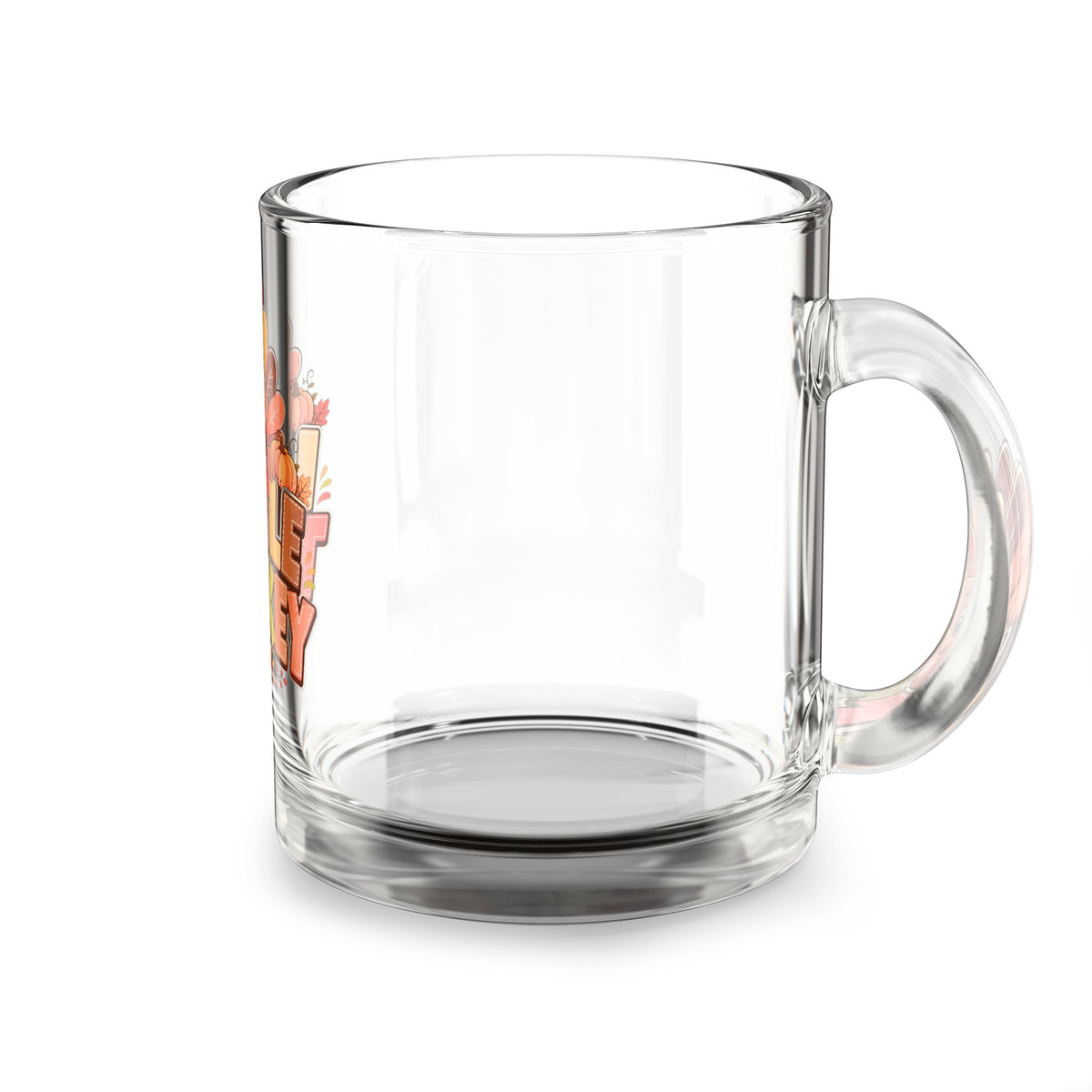 Little Turkey 10oz Glass Mug – Cute Thanksgiving Kids Coffee & Hot Cocoa Cup
