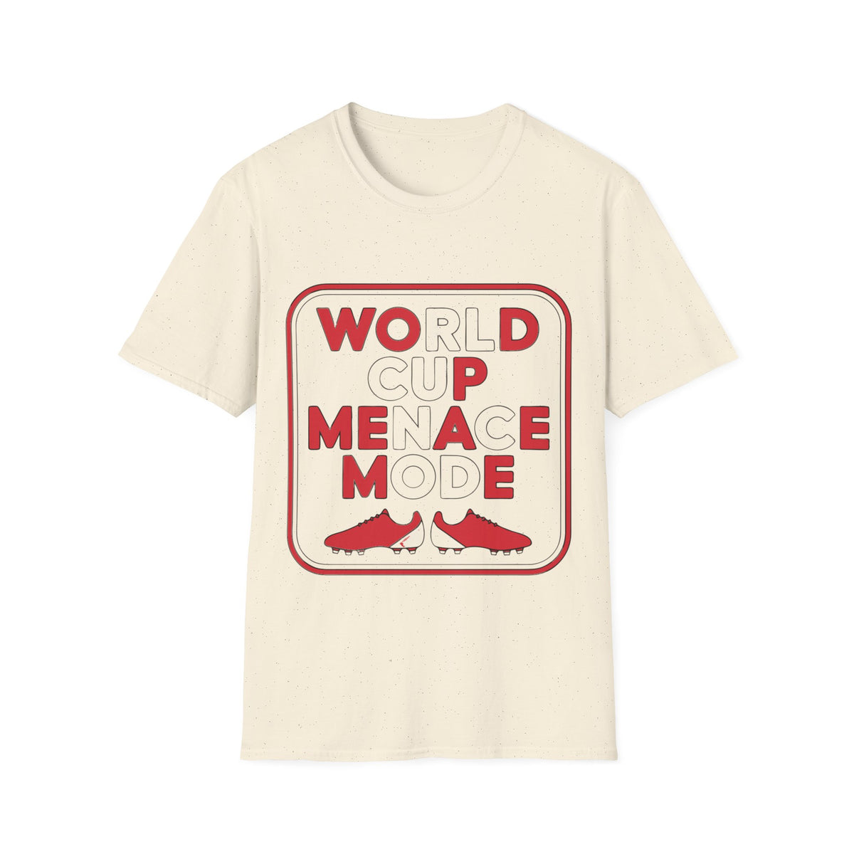 T-Shirt — "World Cup Menace" Retro Soccer Graphic Tee - Trending Now - August 2026