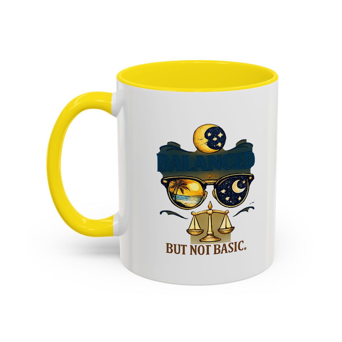 Libra Zodiac Accent Coffee Mug