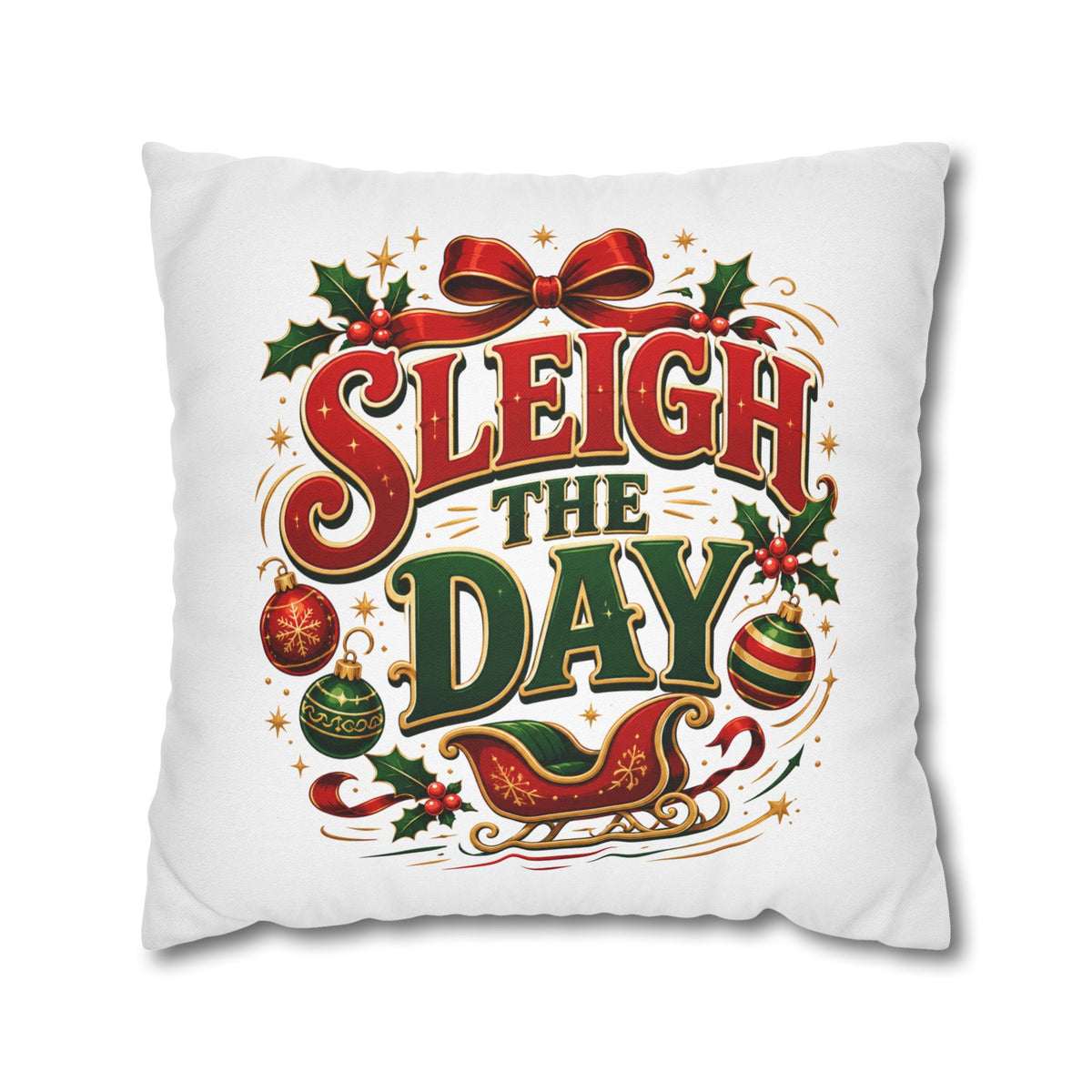 Christmas Sleigh the Day Christmas Pillowcase
