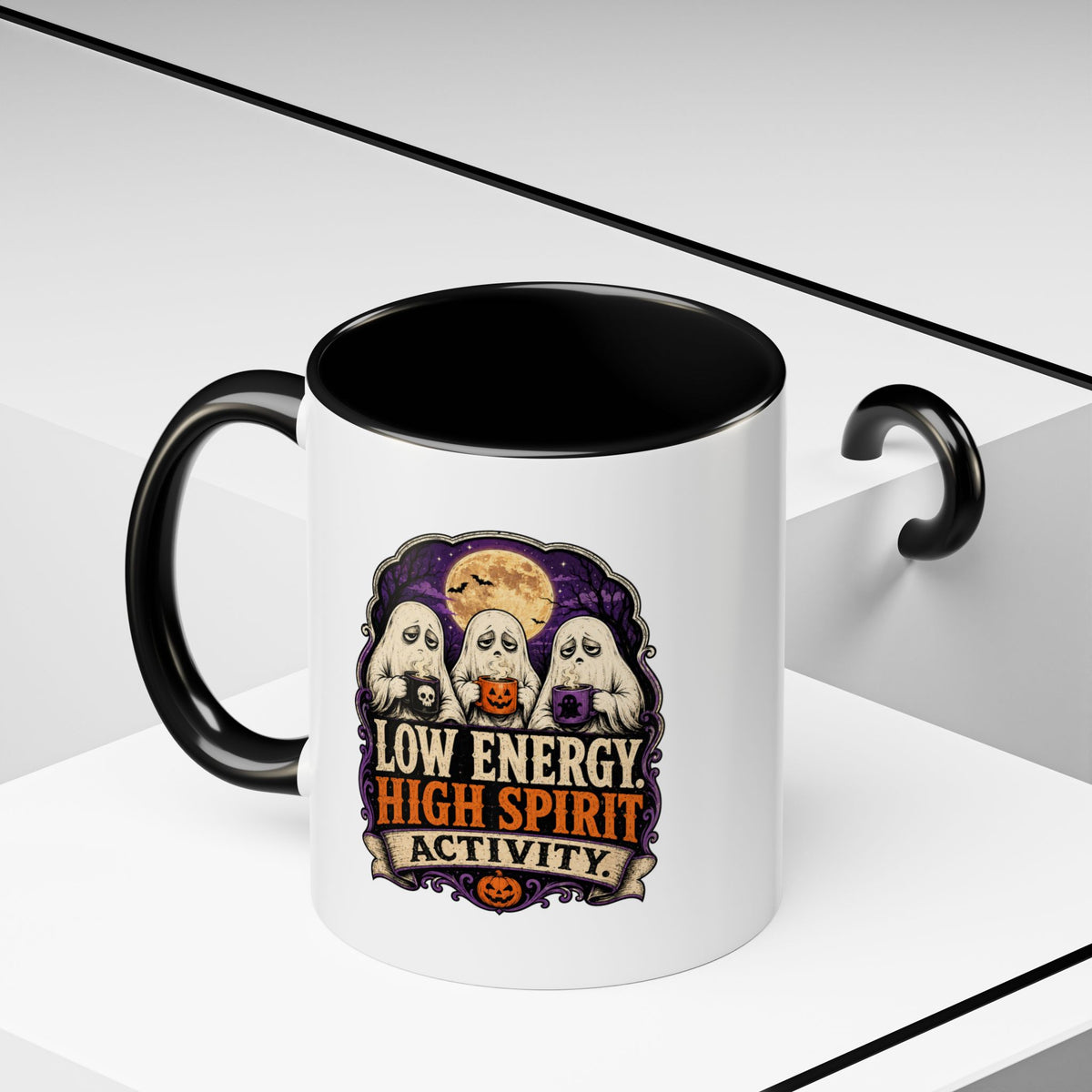 Halloween  Low Energy High Spirit Accent Coffee Mug