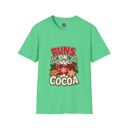 T-Shirt — Runs On Cocoa Holiday Graphic Tee