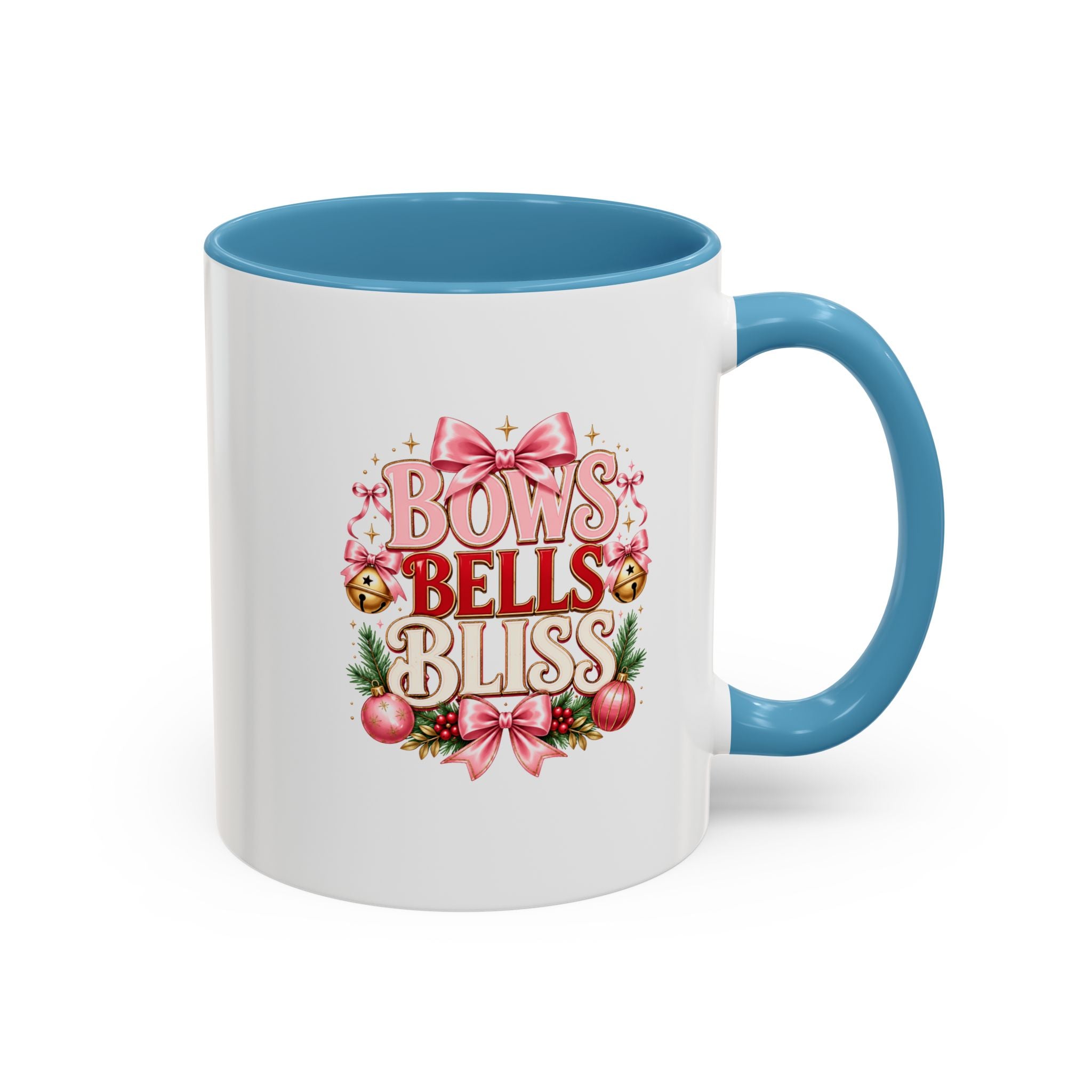Bows Bells Bliss Christmas Accent Coffee Mug