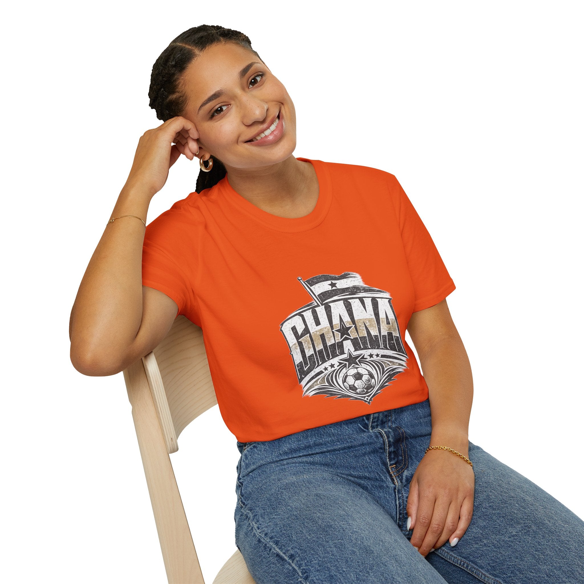 Ghana Vintage Flag T-Shirt — Retro Ghana Pride Graphic Tee