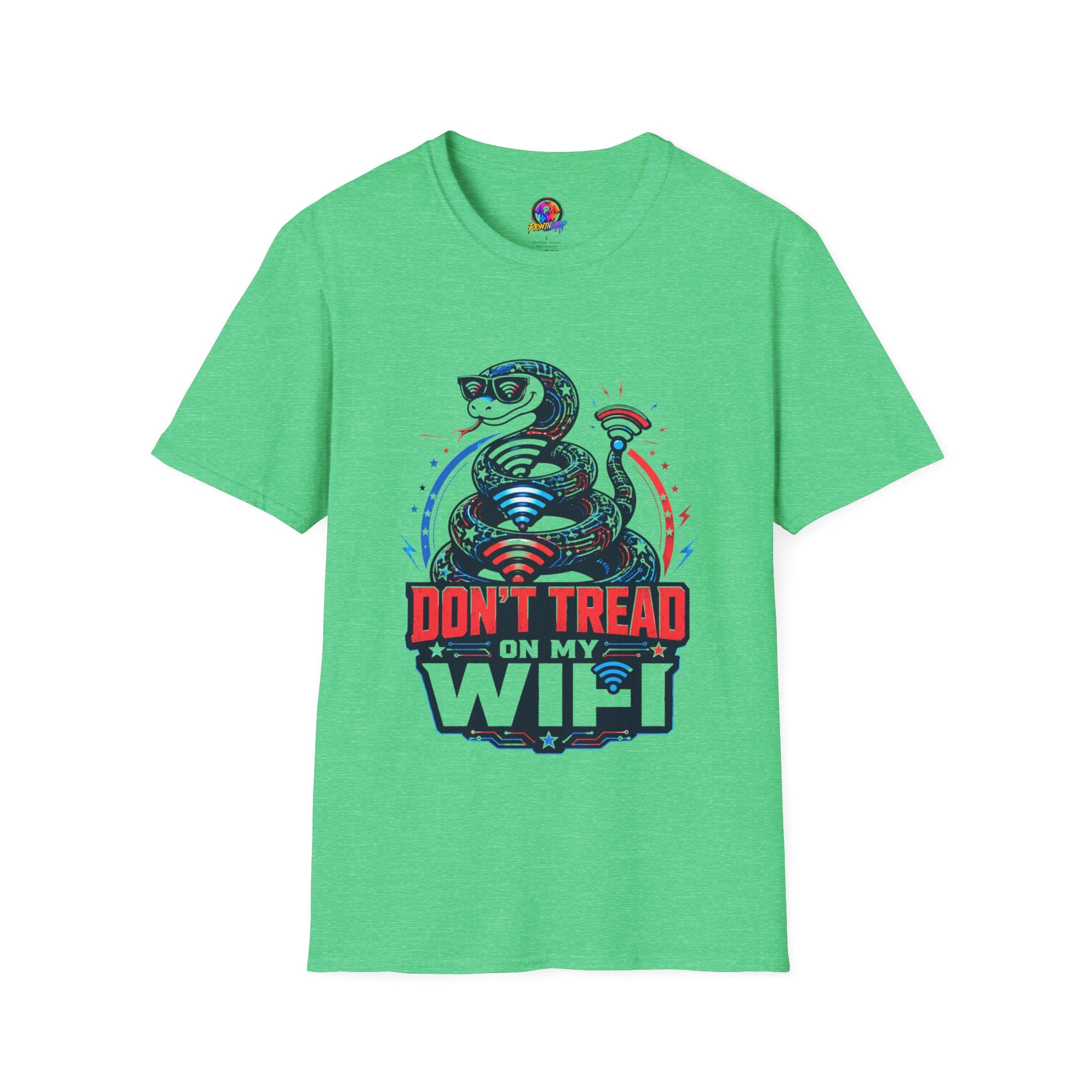 Don’t Tread on My WiFi T-Shirt — Patriotic Gadsden Snake WiFi Tee
