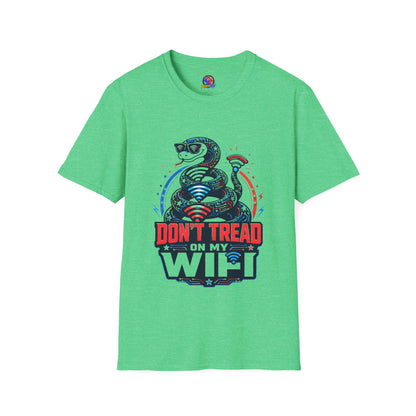 Don’t Tread on My WiFi T-Shirt — Patriotic Gadsden Snake WiFi Tee