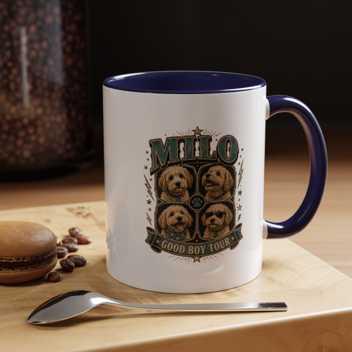 Milo Bailey Dog Dad Mom Milo 'Good Boy Tour' Accent Coffee Mug – Dog Lover