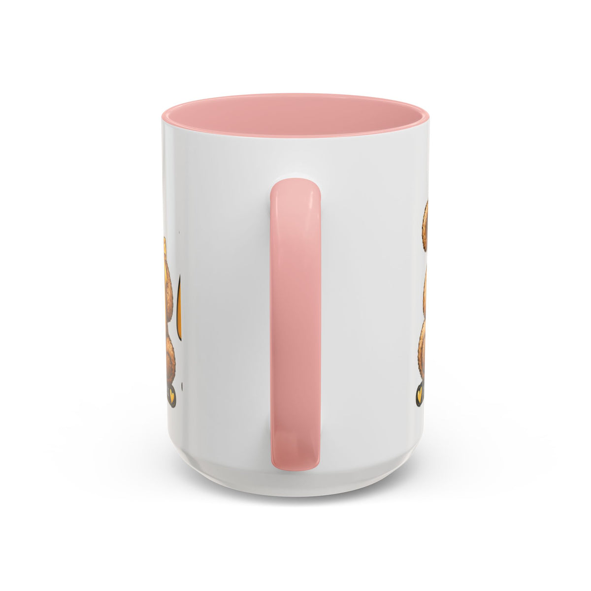 Gold Ribbon Teddy Bear Childhood Cancer Awareness Accent Mug (11/15oz)