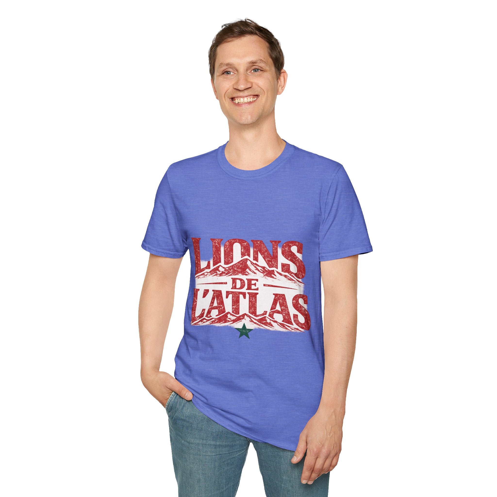 Morocco Lions de Atlas T-Shirt — Vintage Moroccan Atlas Mountain Graphic Tee