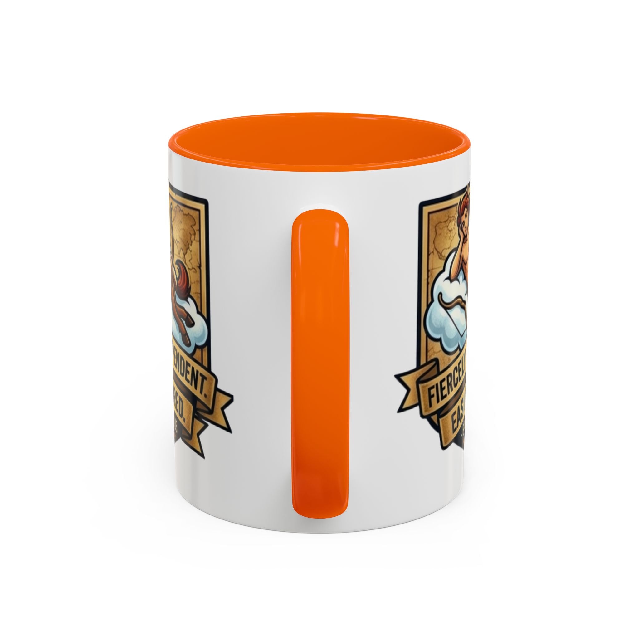 Sagittarius Coffee Mug — "Fiercely Independent, Easily Bored" Zodiac Accent Mug (11/15 oz)