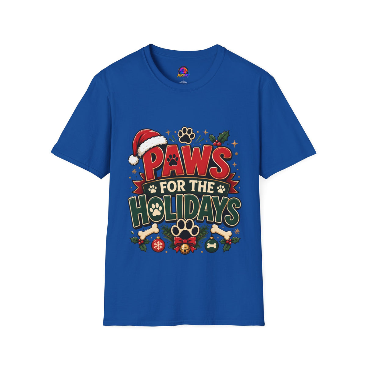 Paws for the Holidays T-Shirt — Festive Christmas Pet Lover Tee