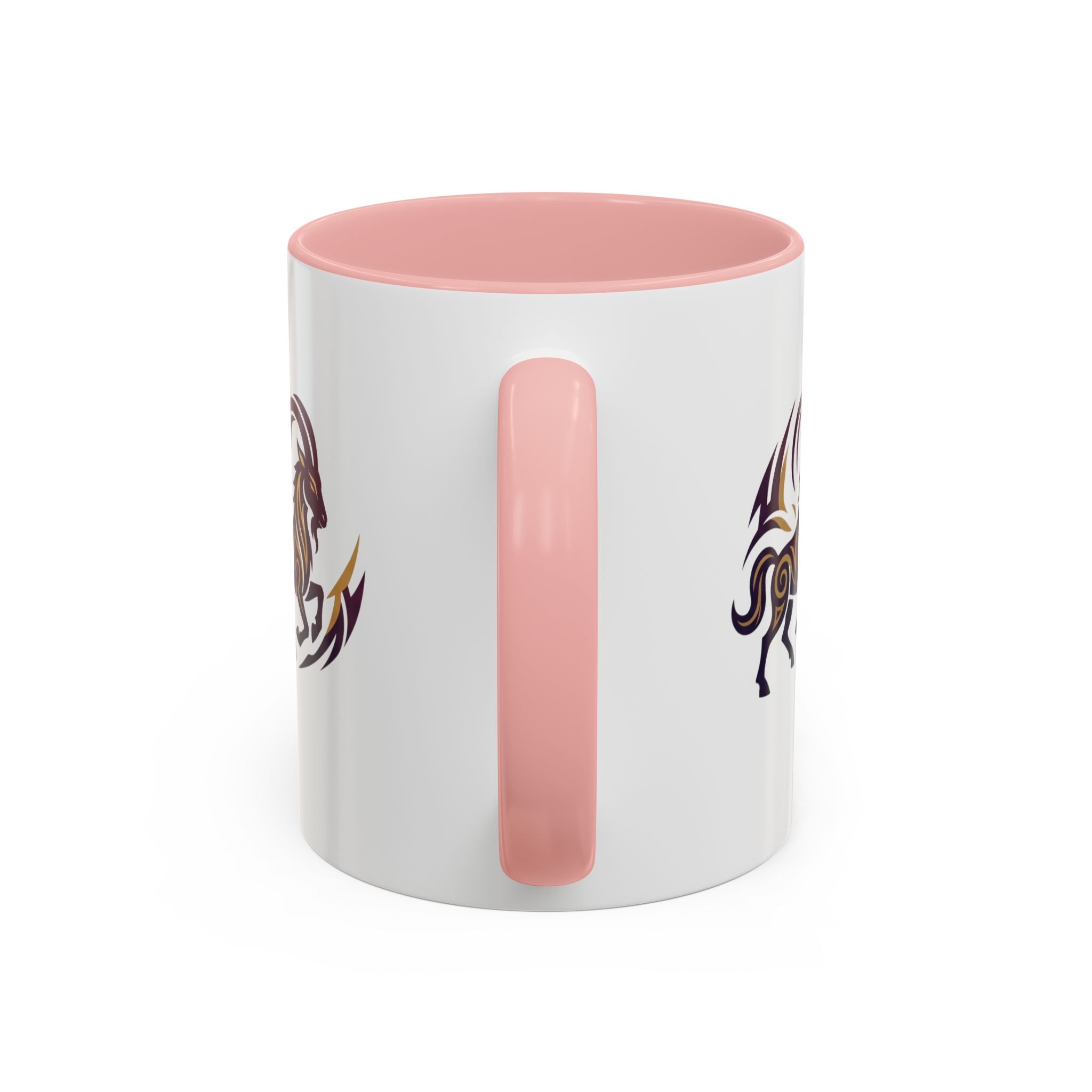 Capricorn Tribal Goat Accent Coffee Mug — Zodiac Horoscope Gift
