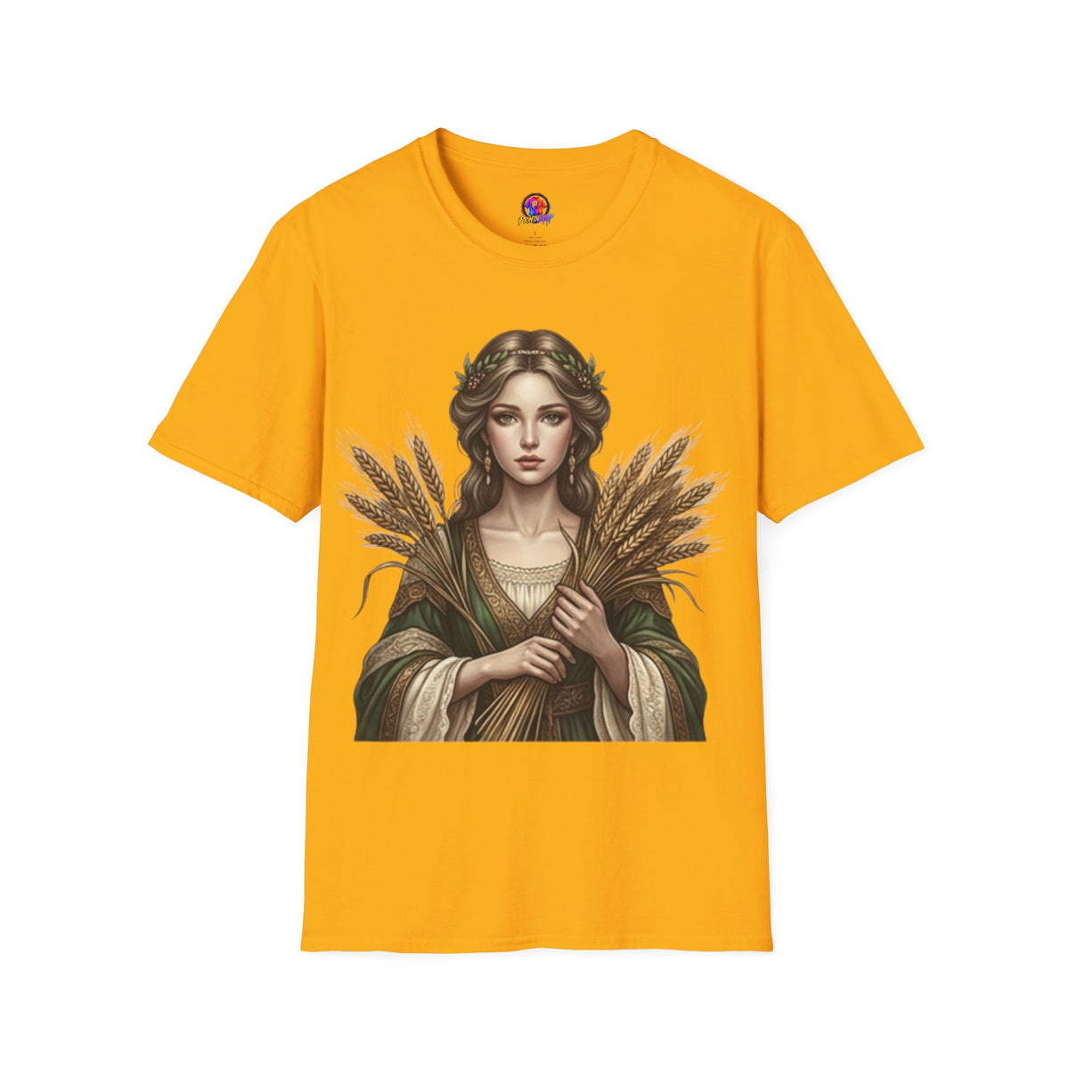 Goddess of Harvest T‑Shirt — Wheat Maiden Graphic Tee