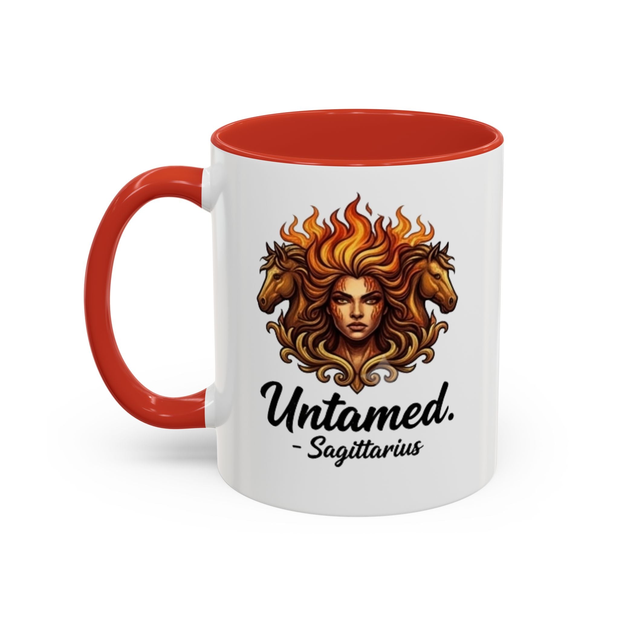 Untamed Sagittarius Accent Coffee Mug – Zodiac Astrology Gift (11/15oz)