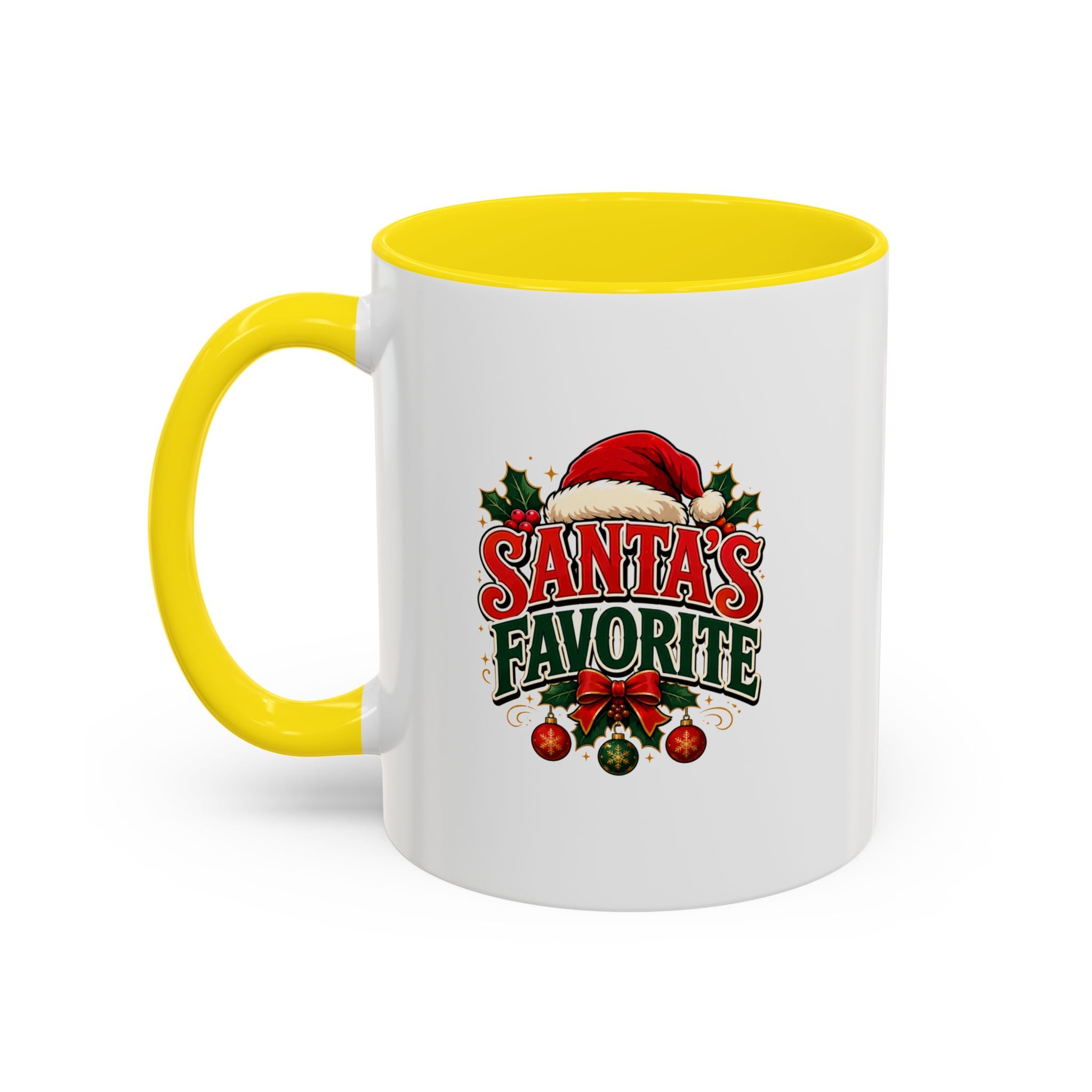 Santa's Favorite Accent Coffee Mug – Festive Holiday Ceramic Gift