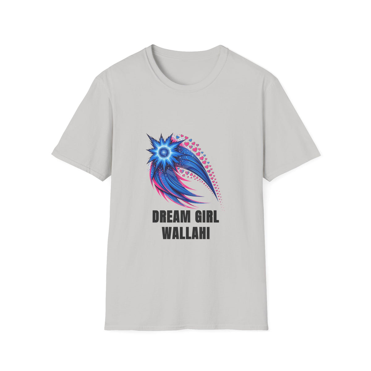 Dream Girl T-Shirt — Blue Starburst Heart Graphic ("Dream Girl Wallah") - Trending Now - August 2026