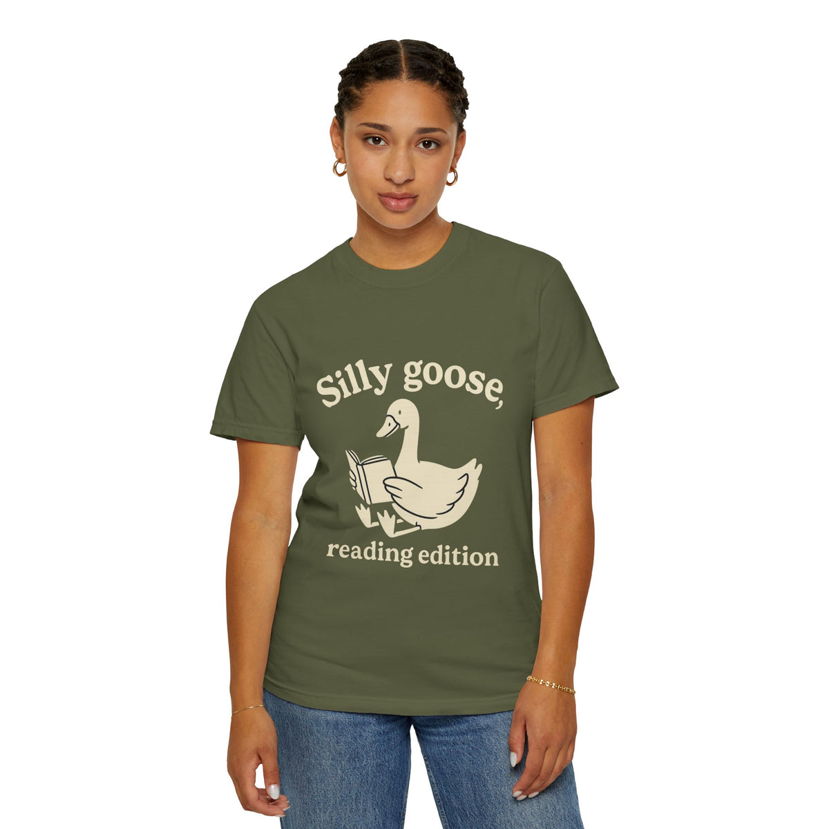 Silly Goose Reading Edition Tee - Cute Book Lover Animal Graphic T-Shirt - Trending Now - October 2026