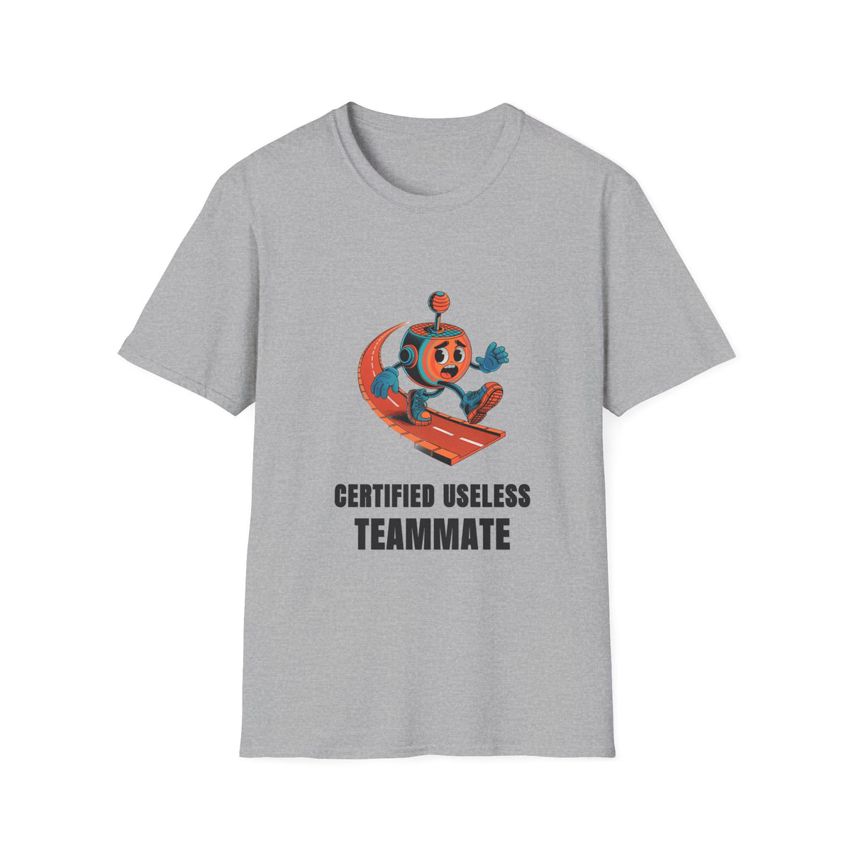 Certified Useless Teammate T-Shirt — Retro Robot Graphic - Trending Now - August 2026