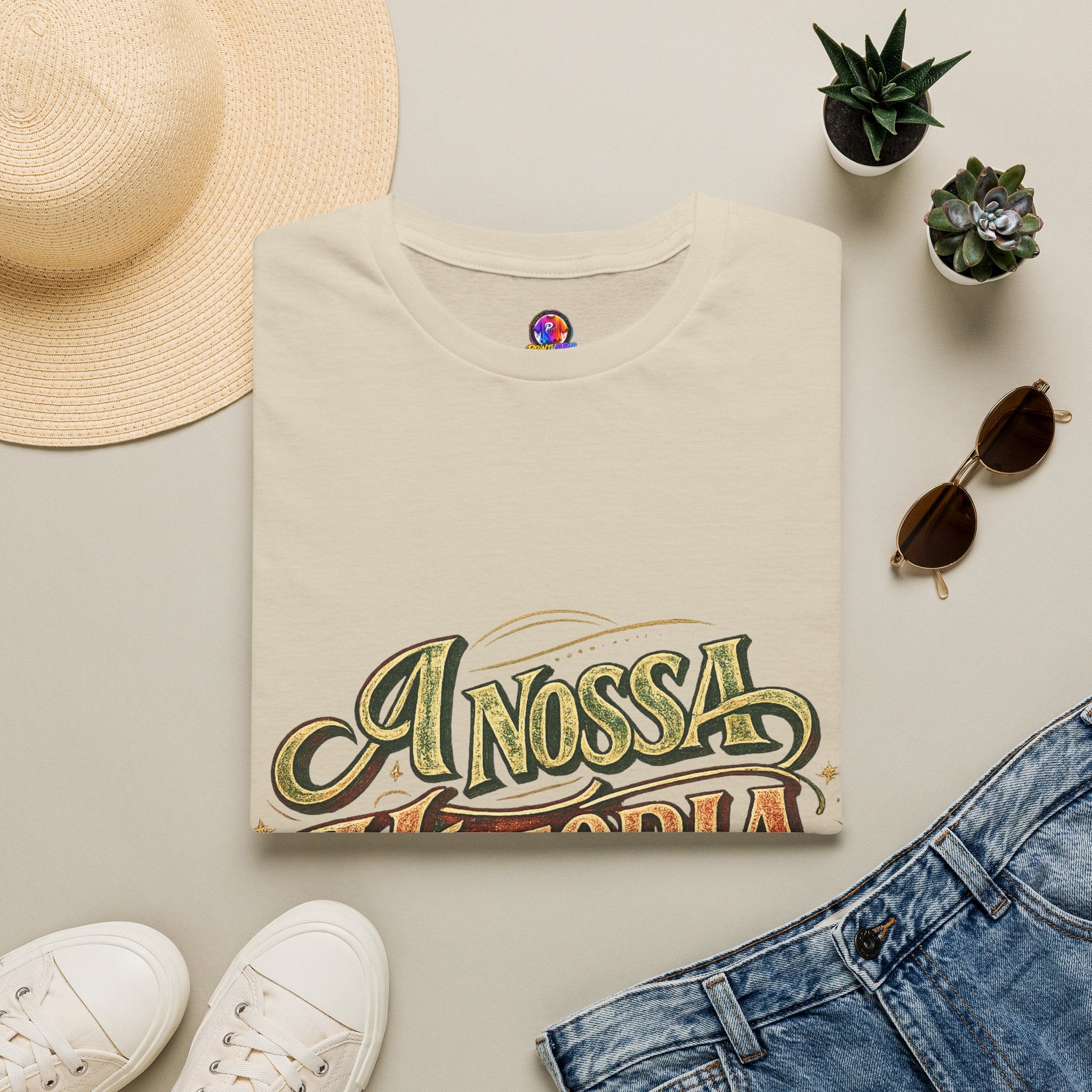 Portugal T-Shirt — "A Nossa História" Vintage Compass Graphic Tee