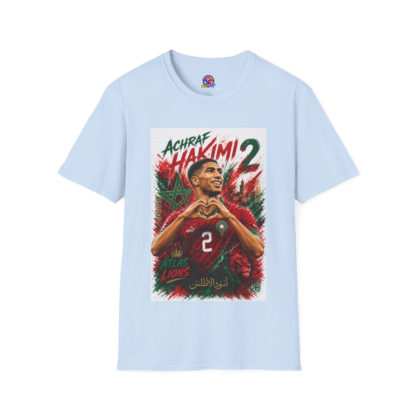 Achraf Hakimi #2 Soccer T-Shirt — Morocco Football Fan Tee