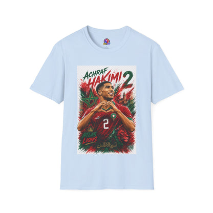 Achraf Hakimi #2 Soccer T-Shirt — Morocco Football Fan Tee