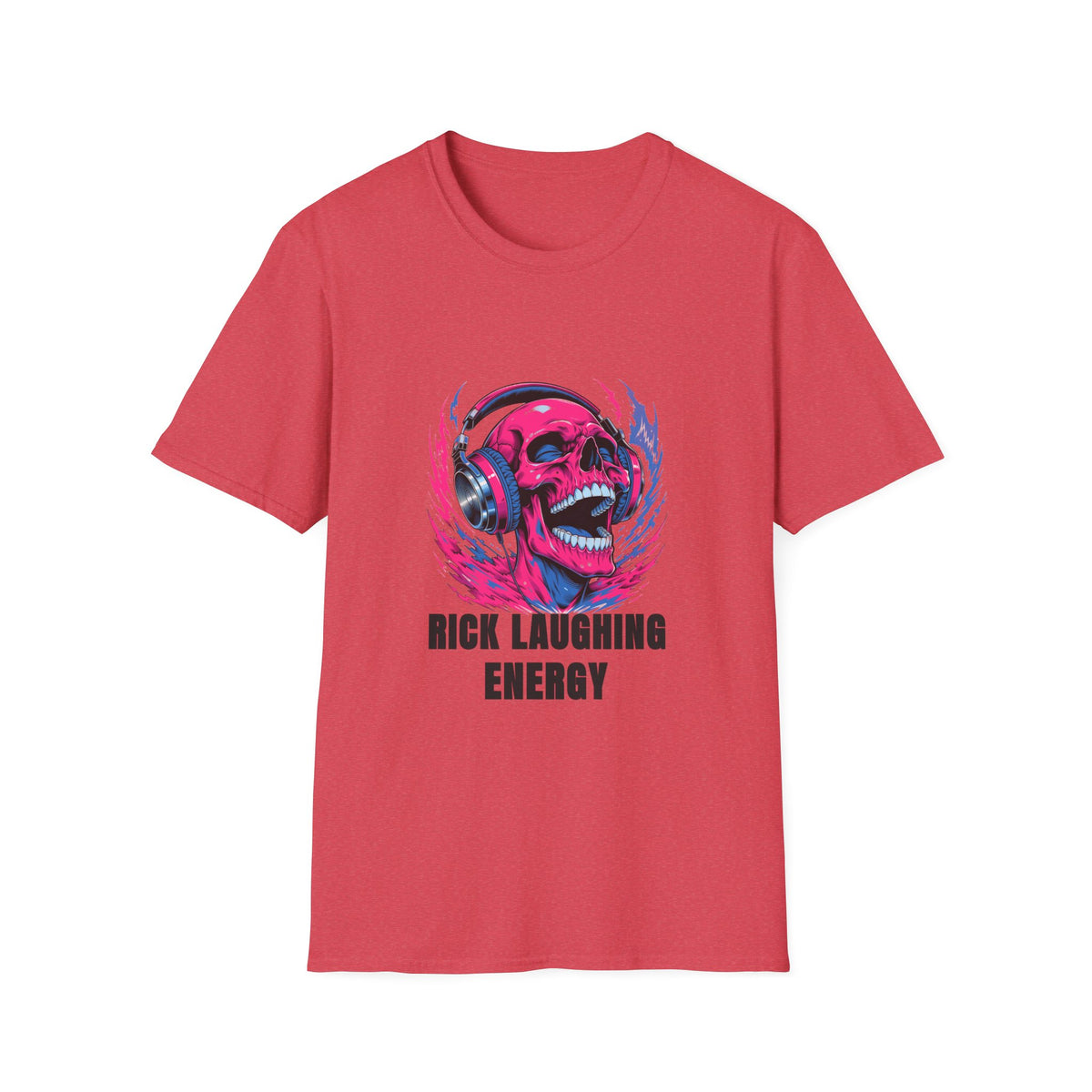 Skull Headphones T-Shirt — "Rich Laughing Energy" Graphic Tee - Trending Now - August 2026