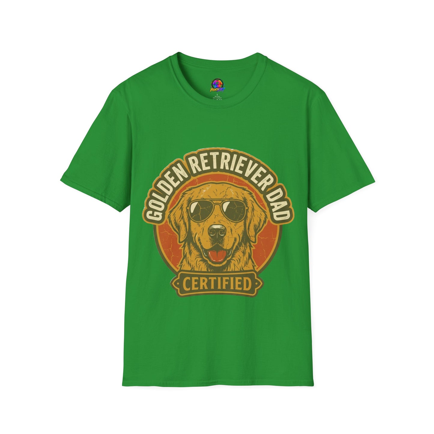 Golden Retriever Dad T-Shirt — Certified Retro Dog Dad Tee