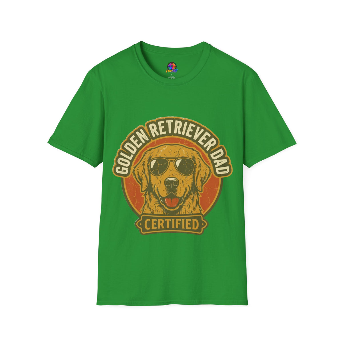 Golden Retriever Dad T-Shirt — Certified Retro Dog Dad Tee
