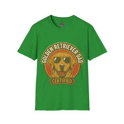 Golden Retriever Dad T-Shirt — Certified Retro Dog Dad Tee