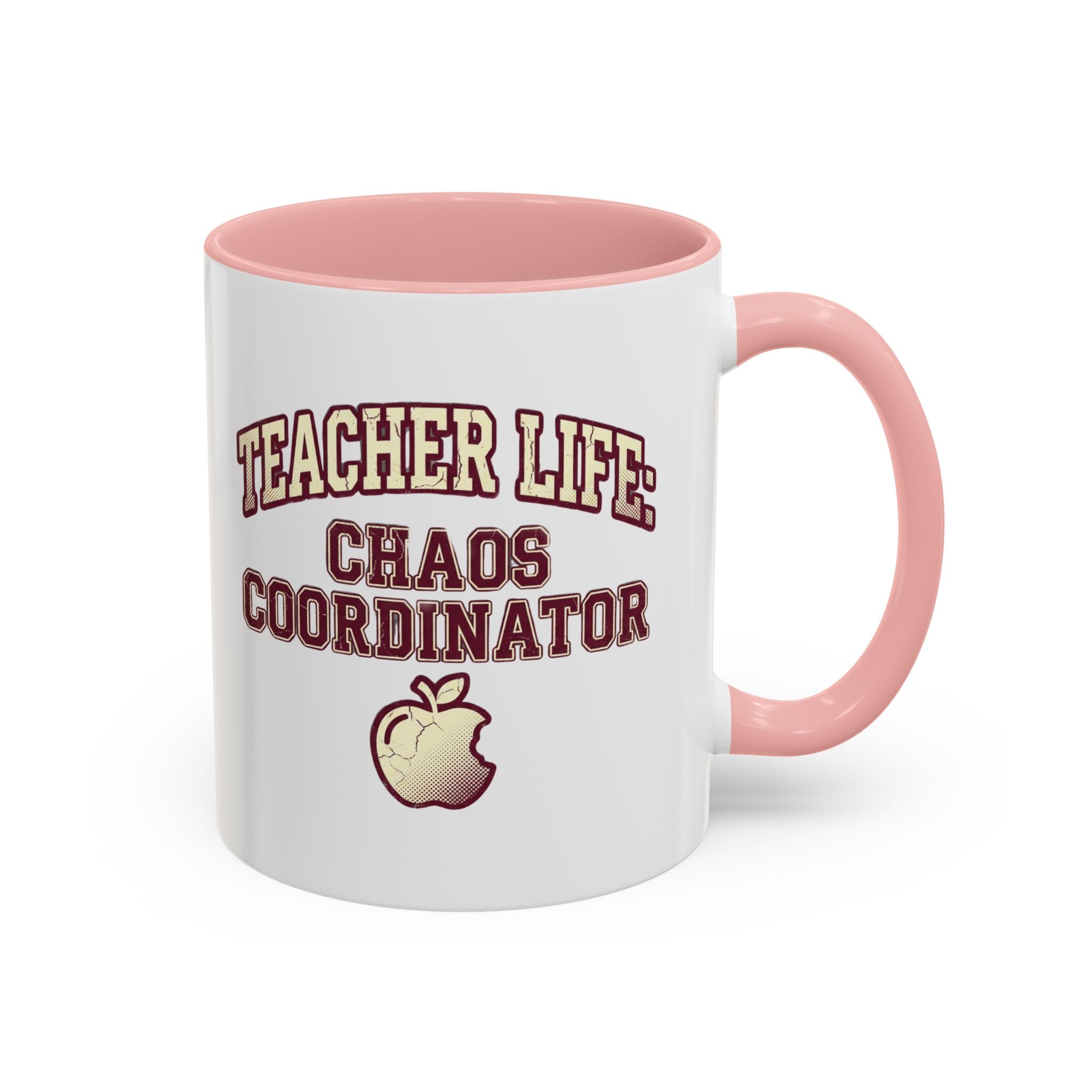 Funny Teacher Life Chaos Coordinator Coffee Mug — Accent Mug