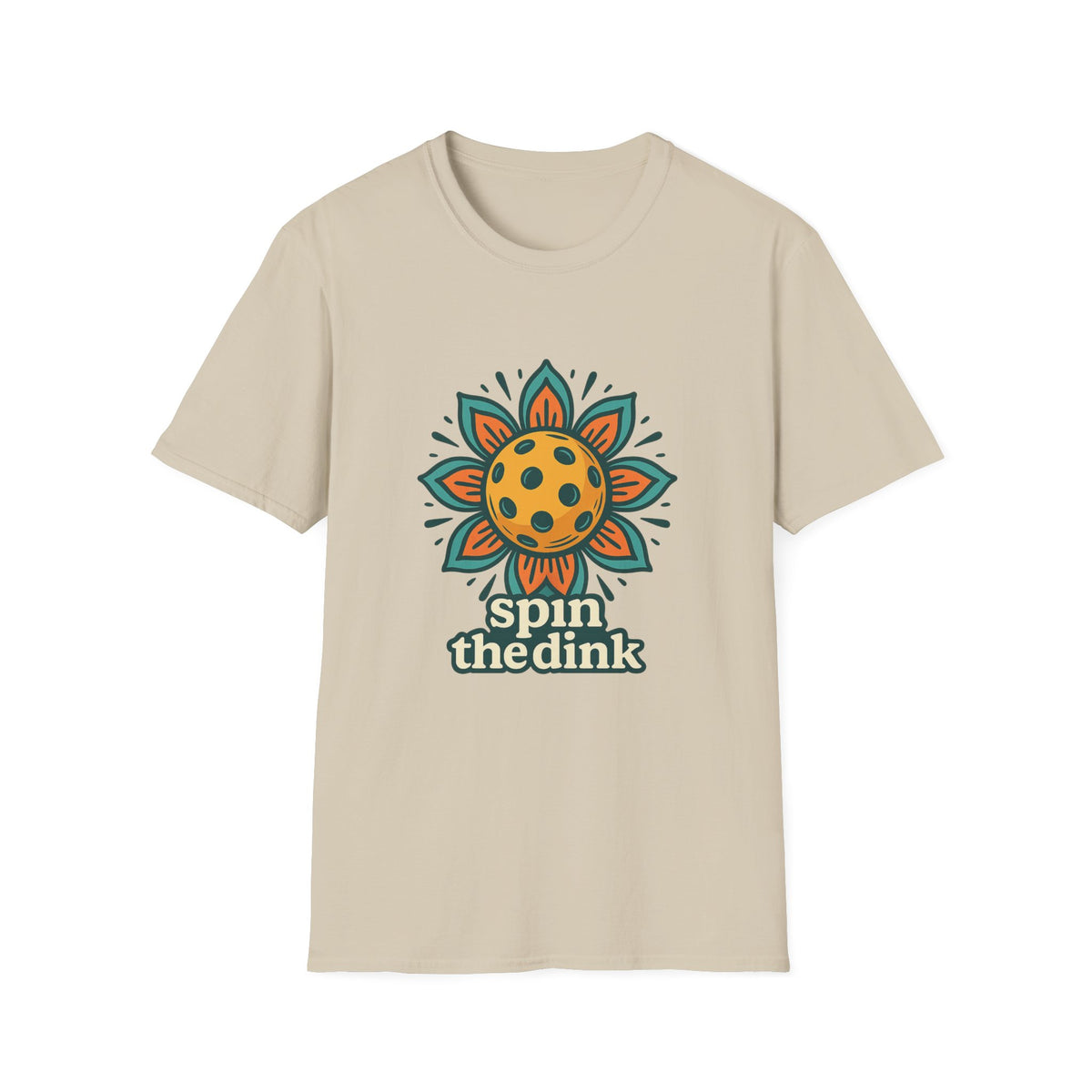 T-Shirt — 'Spin the Dink' Sunflower Paddle Tennis Graphic Tee - Trending Now - August 2026