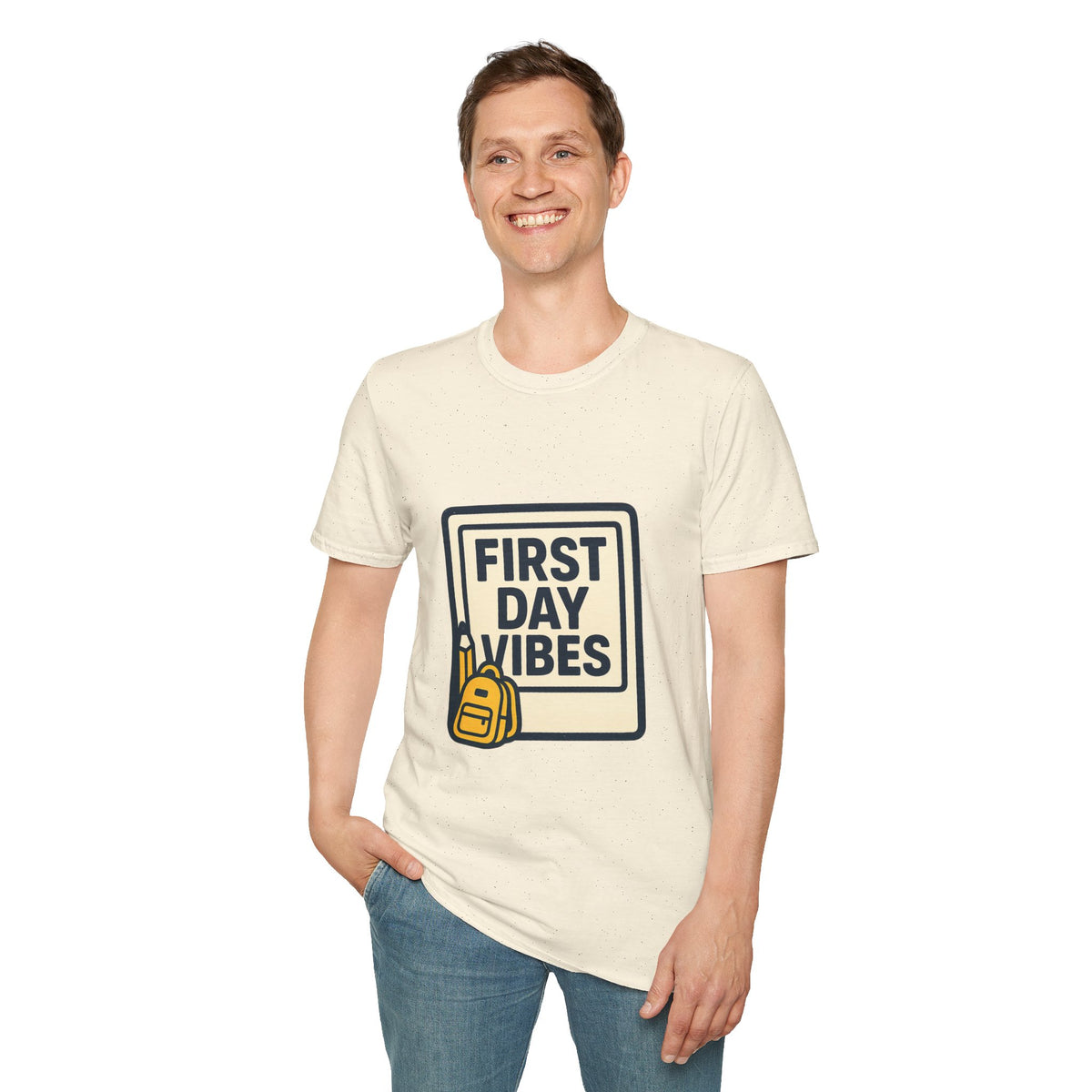 First Day Vibes T-Shirt — 'First Day' Retro Badge Tee - Trending Now - September 2026