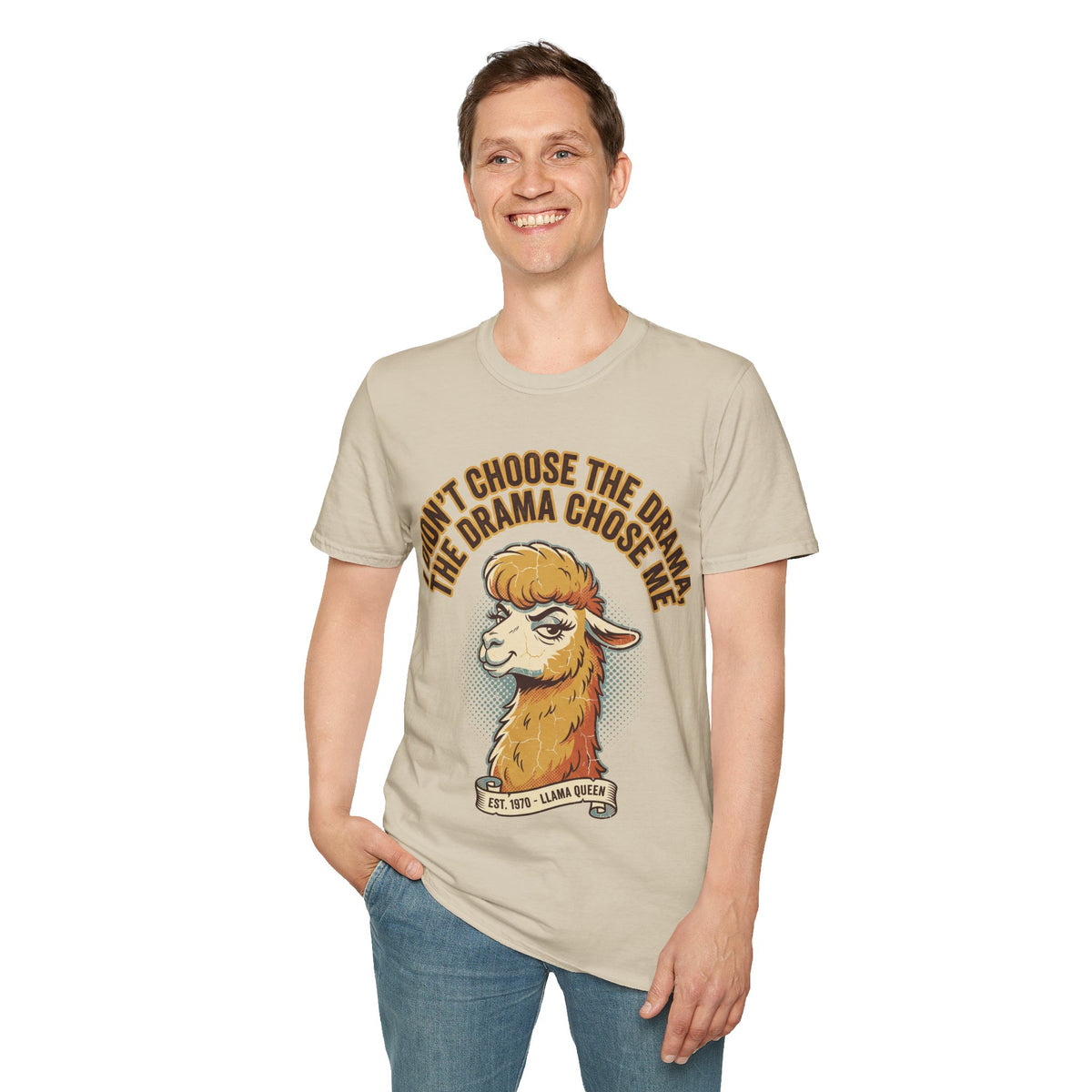 Sheep Graphic T‑Shirt — "I Don't Choose the Drama, the Drama Chooses Me" - Trending Now - September 2026