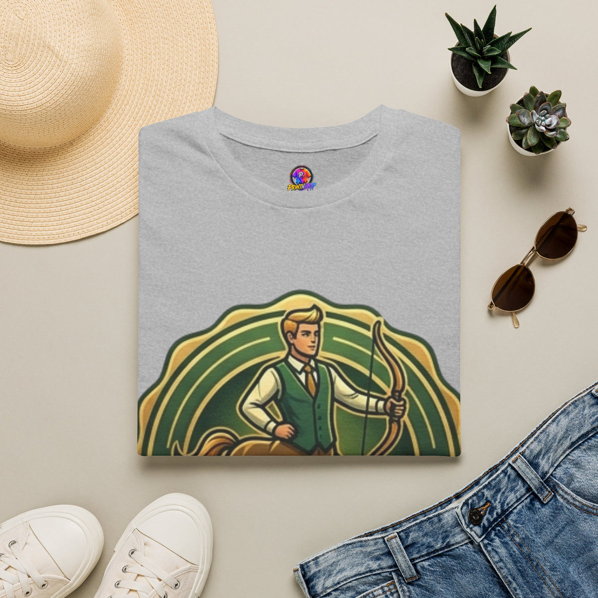 Sagittarius Archer T‑Shirt — "Professionally Spontaneous" Zodiac Tee