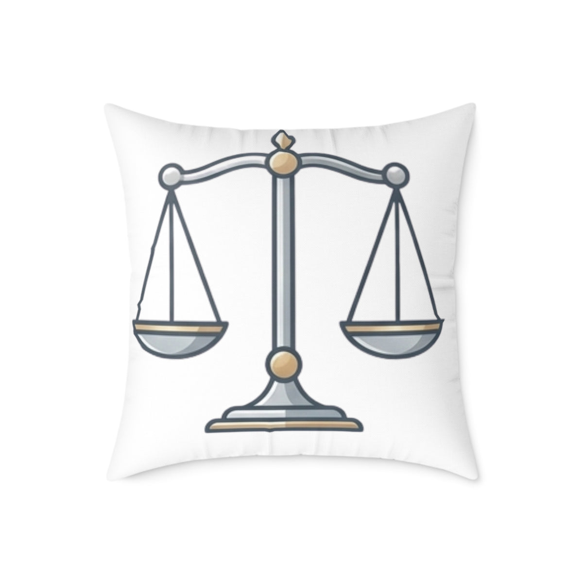 Balance Zodiac Libra Astrological Square Poly Canvas Pillow